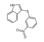 3-(3-nitrophenyl)sulfanyl-1H-indole结构式