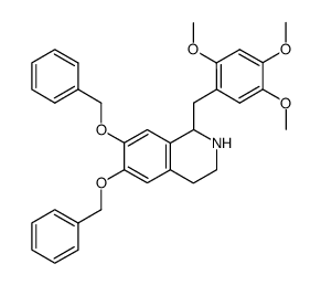1-(2',4',5'-trimethoxybenzyl)-6,7-bis(benzyloxy)-1,2,3,4-tetrahydroisoquinoline Structure