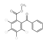 methyl 2-benzoyl-3,4,5,6-tetrachloro-benzoate结构式