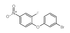 1-(3-溴苯氧基)-2-氟-4-硝基苯结构式
