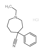 1-Ethyl-4-phenyl-4-azepanecarbonitrile Structure