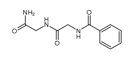 N-(N-benzoyl-glycyl)-glycine amide Structure