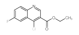 4-氯-6-氟喹啉-3-甲酸乙酯结构式