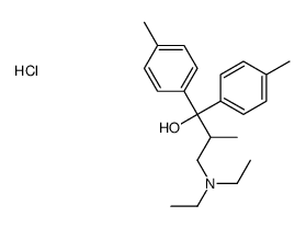 3-(diethylamino)-2-methyl-1,1-bis(4-methylphenyl)propan-1-ol,hydrochloride Structure