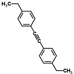 1,2-双(4-乙基苯基)乙炔结构式