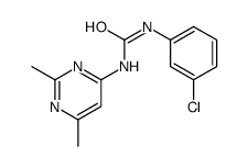 1-(3-chlorophenyl)-3-(2,6-dimethylpyrimidin-4-yl)urea结构式
