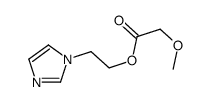 2-imidazol-1-ylethyl 2-methoxyacetate结构式