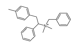 N-benzyl-N,N-dimethyl-1-phenyl-2-(p-tolyl)ethan-1-aminium结构式