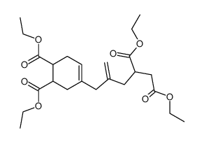 diethyl 4-(6-ethoxy-4-(ethoxycarbonyl)-2-methylene-6-oxohexyl)cyclohex-4-ene-1,2-dicarboxylate Structure