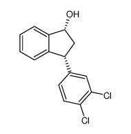 cis-(±)-3-(3,4-dichlorophenyl)indan-1-ol Structure