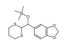 (benzo[d][1,3]dioxol-5-yl(1,3-dithian-2-yl)methoxy)trimethylsilane结构式