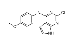2-chloro-N-(4-methoxyphenyl)-N-methyl-7H-purin-6-amine Structure