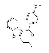 (2-丁基苯并呋喃-3-基)(4-甲氧基苯基)甲酮结构式