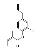 4-allyl-2-methoxyphenyl 2-methyl-2-butenoate Structure
