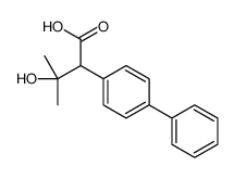 alpha-(1-Hydroxy-1-methylethyl)-biphenylacetic acid, (+)-结构式