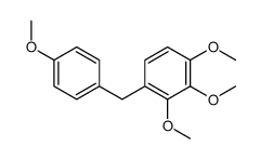 1,2,3-trimethoxy-4-[(4-methoxyphenyl)methyl]benzene结构式