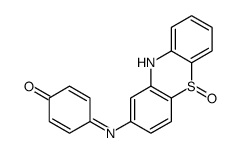 4-(10H-phenothiazin-2-ylimino)cyclohexa-2,5-dien-1-one S-oxide Structure