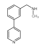 N-甲基(3-(4-吡啶基)苯基)甲基胺结构式