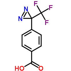 4-[3-(三氟甲基)-3H-双吖丙啶-3-基]苯甲酸结构式