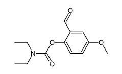 2-formyl-4-methoxyphenyl diethylcarbamate Structure