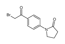 1-[4-(Bromoacetyl)phenyl]-2-pyrrolidinone Structure