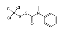 (trichloromethyl)(N-methyl-N-phenylcarbamoyl)disulfane Structure