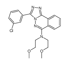 3-(3-chlorophenyl)-N,N-bis(2-methoxyethyl)-[1,2,4]triazolo[3,4-a]phthalazin-6-amine结构式