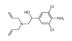 1-(4-Amino-3,5-dichloro-phenyl)-2-diallylamino-ethanol结构式