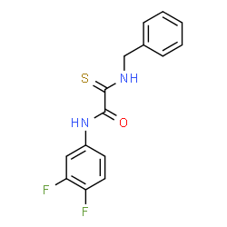 2-(Benzylamino)-N-(3,4-difluorophenyl)-2-thioxoacetamide Structure