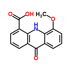 5-甲氧基-9-氧代-9,10-二氢吖啶-4-羧酸结构式