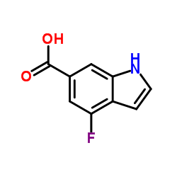4-Fluoro-1H-indole-6-carboxylic acid Structure