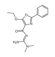 N-(amino(dimethylamino)methylene)-5-ethoxy-2-phenyloxazole-4-carboxamide Structure