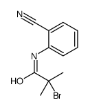2-bromo-N-(2-cyanophenyl)-2-methylpropanamide Structure