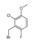 2-CHLORO-6-FLUORO-3-METHOXYBENZYL BROMIDE structure