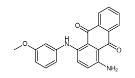 1-amino-4-[(3-methoxyphenyl)amino]anthraquinone Structure