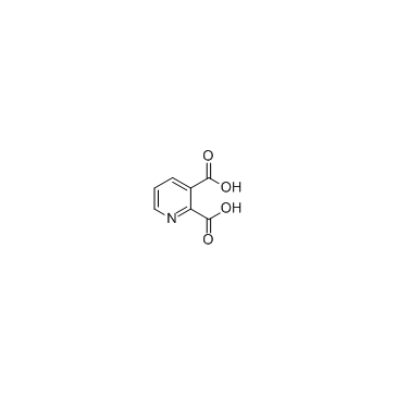 吡啶-2,3-二羧酸结构式