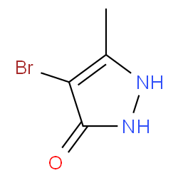 4-溴-5-甲基-1H-吡唑-3(2H)-酮结构式