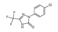 1-(4-chlorophenyl)-3-trifluoromethyl-1,2,4-triazole-5(4H)-one Structure