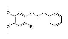 N-[(2-bromo-4,5-dimethoxyphenyl)methyl]-1-phenylmethanamine Structure