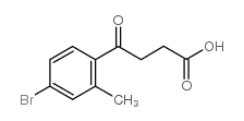 4-(4-BROMO-2-METHYLPHENYL)-4-OXOBUTYRIC ACID结构式