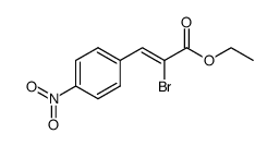 (E)-ethyl 3-(4-nitrophenyl)-2-bromo-2-propenoate Structure