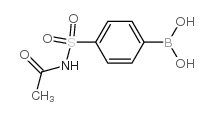 4-(乙酰基磺酰胺基)苯硼酸结构式