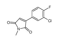 3-(3-chloro-4-fluorophenyl)-1-methylpyrrole-2,5-dione结构式