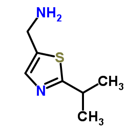 1-(2-异丙基-1,3-噻唑-5-基)甲胺结构式