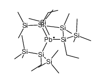 tris(ethylbis(trimethylsilyl)silyl)plumbyl radical Structure