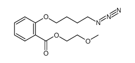 2-(4-azidobutoxy)benzoic acid 2-methoxyethyl ester结构式
