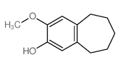 5H-Benzocyclohepten-2-ol,6,7,8,9-tetrahydro-3-methoxy-结构式