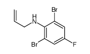 N-Allyl-2,6-dibromo-4-fluoroaniline结构式