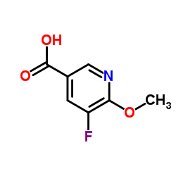 5-氟-6-甲氧基烟酸结构式
