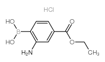 (2-AMINO-4-(ETHOXYCARBONYL)PHENYL)BORONIC ACID HYDROCHLORIDE Structure
